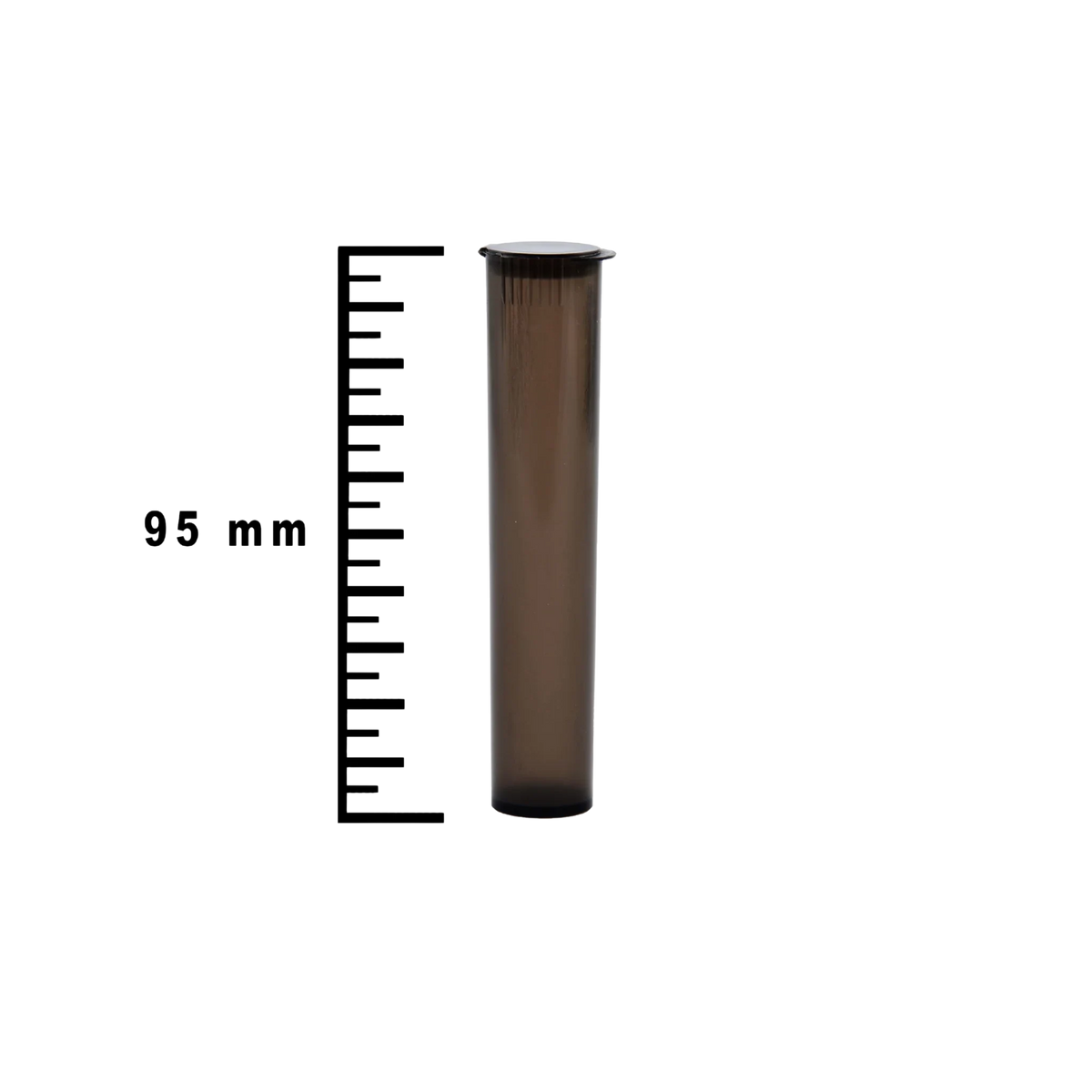 Plastic Tubes Black Child Resistent 95mm Per 100 Pcs