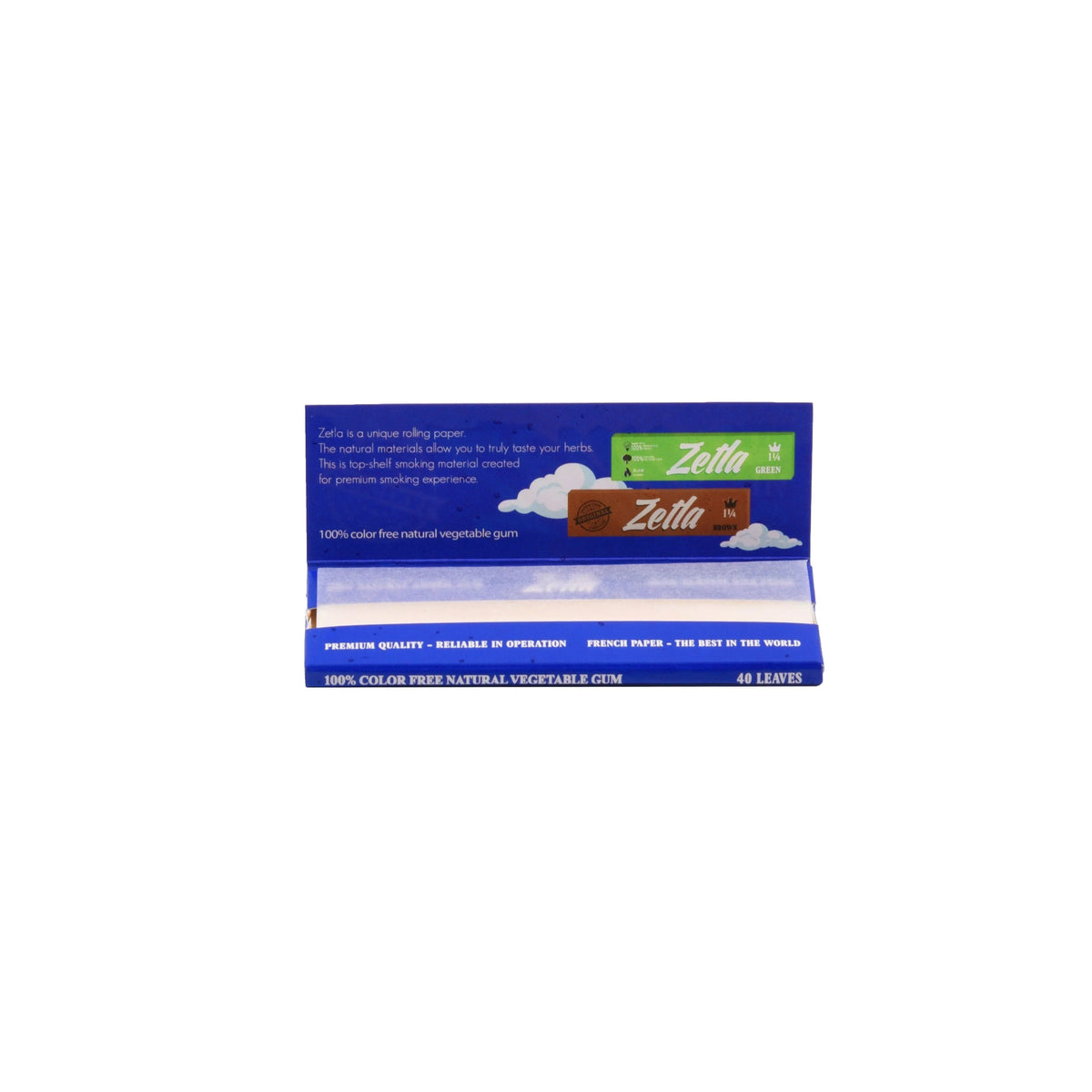 Zetla Rolling Paper Blue 1¼ (50 Packs) - Zetla