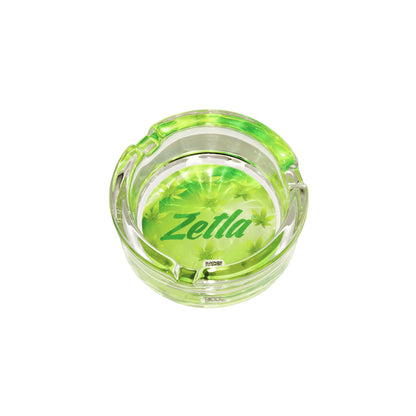 Zetla Glass Ashtray – Artistic Mixed Design | Round Weed Ashtray for Indoor & Outdoor Use
