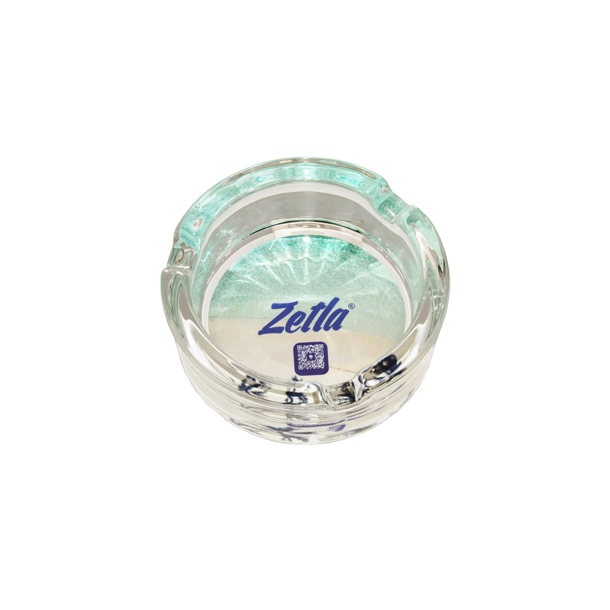 Zetla Glass Ashtray – Artistic Mixed Design | Round Weed Ashtray for Indoor & Outdoor Use