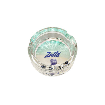 Zetla Glass Ashtray – Artistic Mixed Design | Round Weed Ashtray for Indoor & Outdoor Use