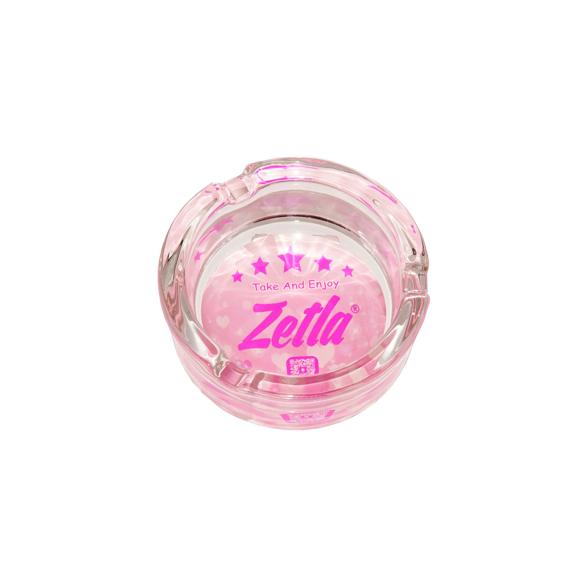 Zetla Glass Ashtray – Artistic Mixed Design | Round Weed Ashtray for Indoor & Outdoor Use