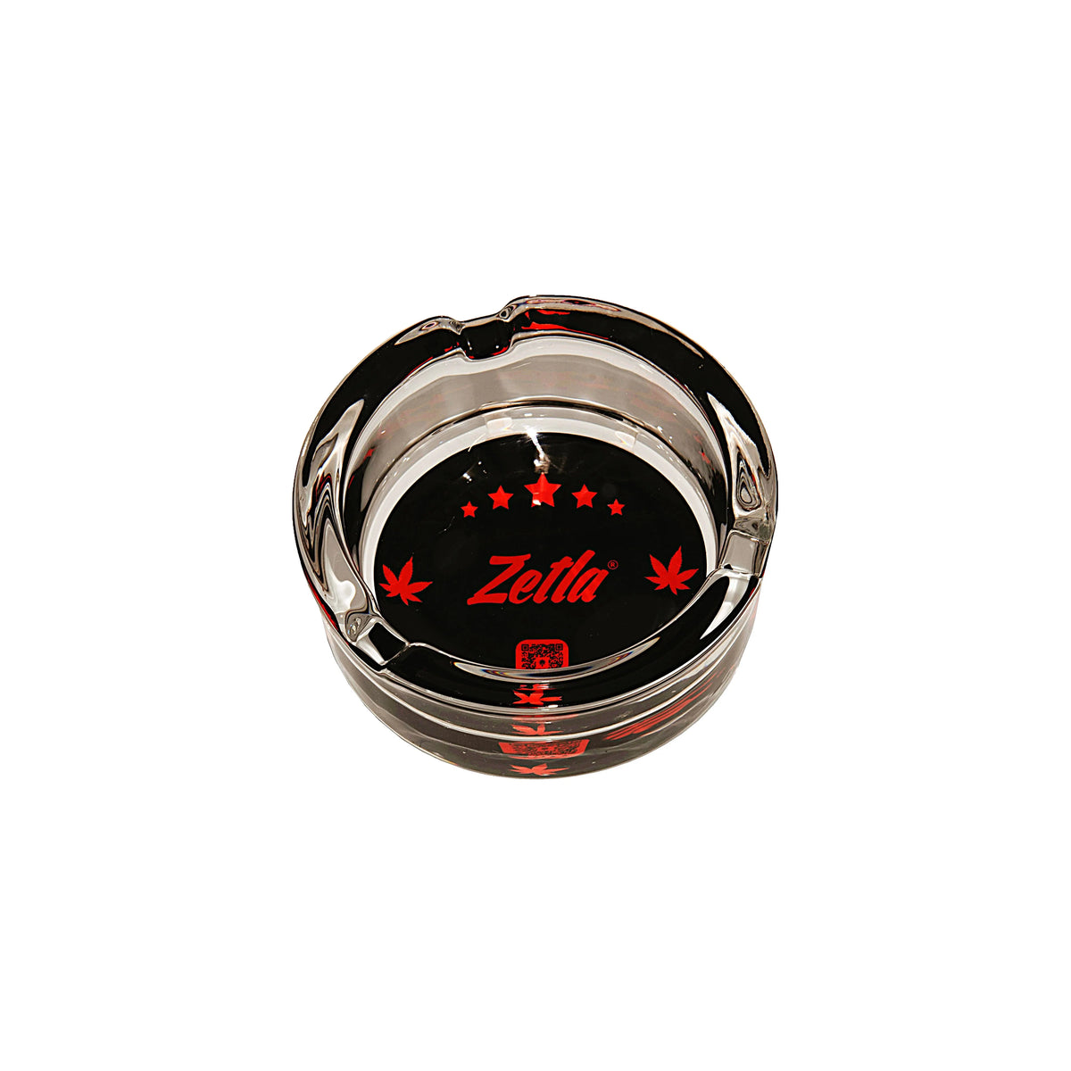Zetla Glass Ashtray – Artistic Mixed Design | Round Weed Ashtray for Indoor & Outdoor Use