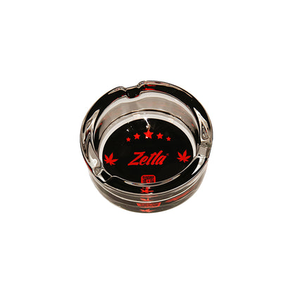 Zetla Glass Ashtray – Artistic Mixed Design | Round Weed Ashtray for Indoor & Outdoor Use