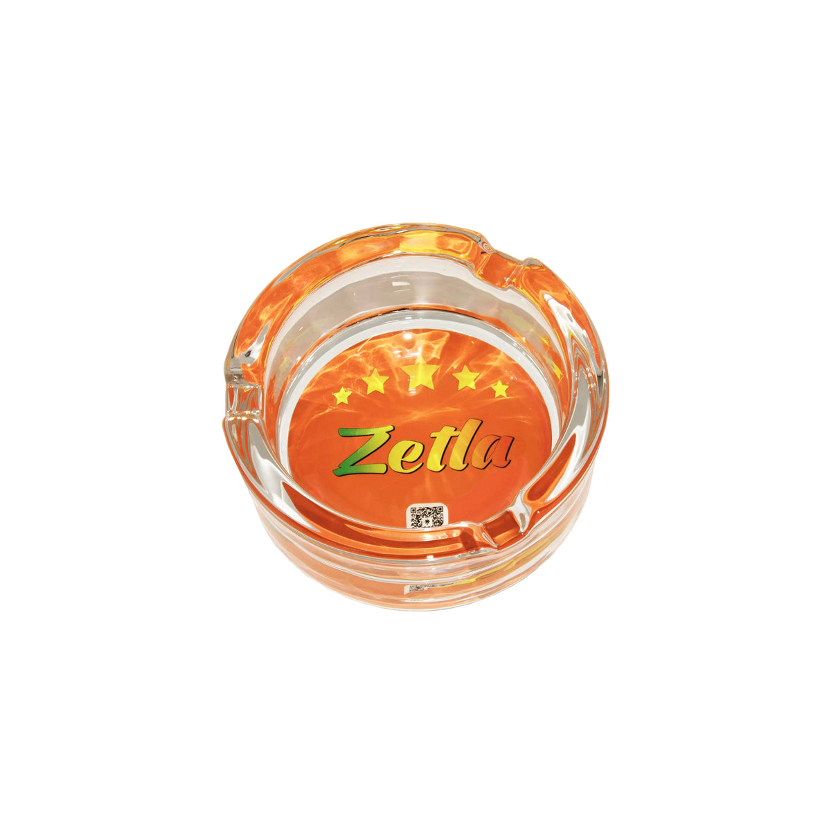 Zetla Glass Ashtray – Artistic Mixed Design | Round Weed Ashtray for Indoor & Outdoor Use