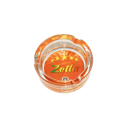 Zetla Glass Ashtray – Artistic Mixed Design | Round Weed Ashtray for Indoor & Outdoor Use