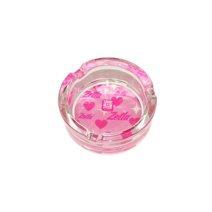 Zetla Glass Ashtray – Artistic Mixed Design | Round Weed Ashtray for Indoor & Outdoor Use