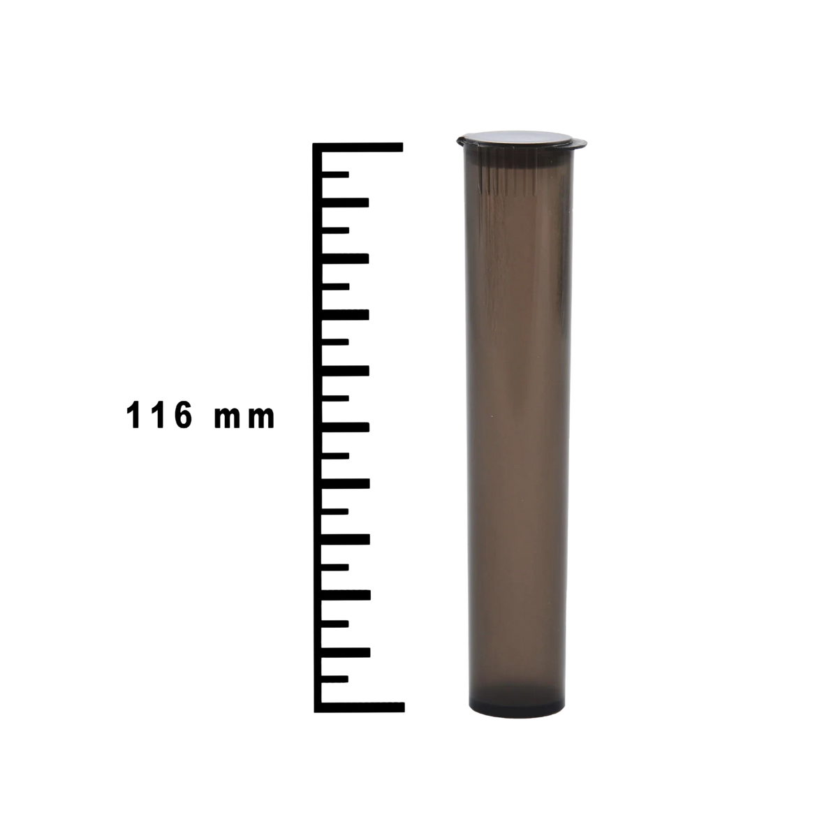 Plastic Tubes Black Child Resistent 116mm Per 100 pcs