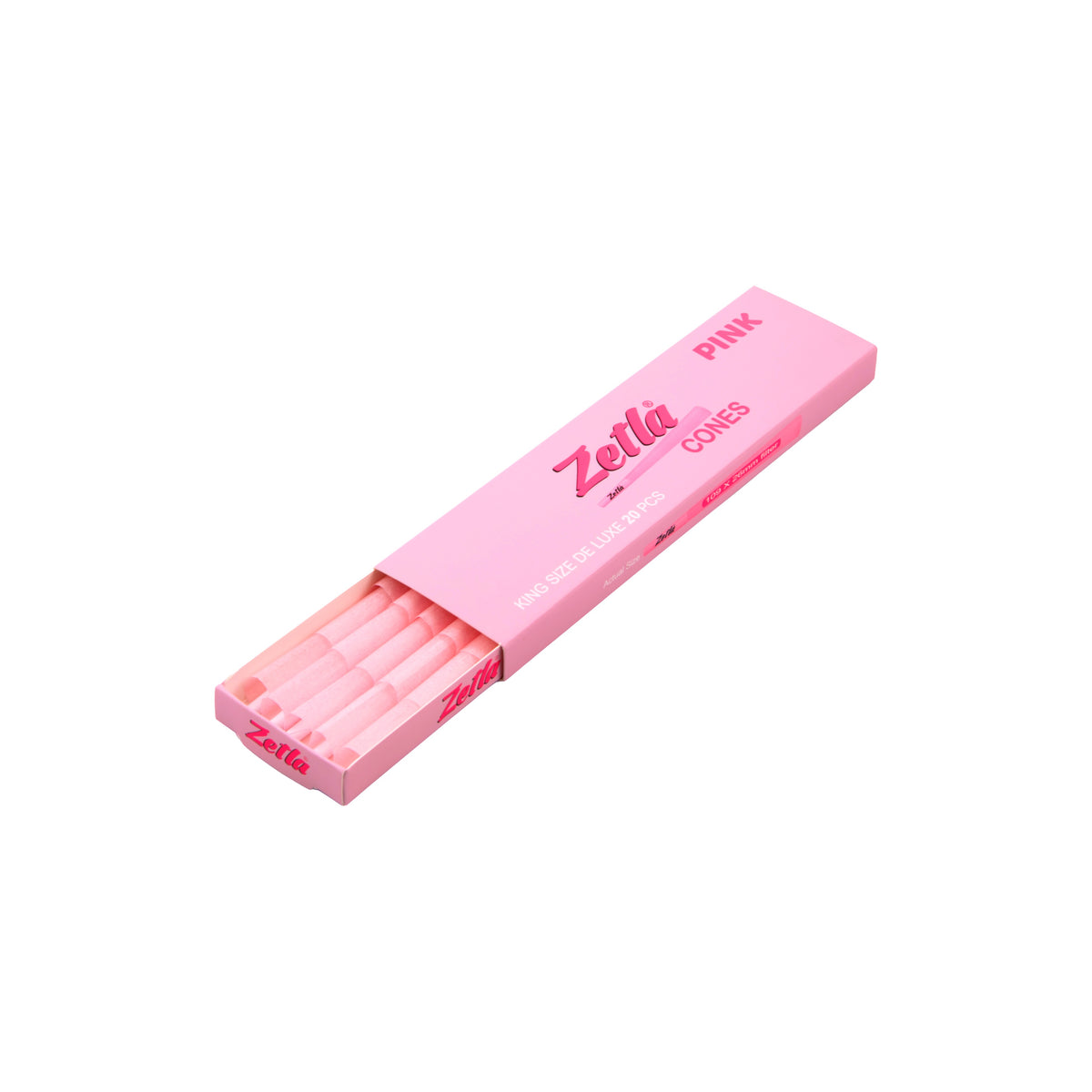 Pre-Rolled Cones Zetla Pink King Size De Luxe (20 Pcs)