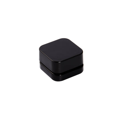 9 ML Black Square Glass JAR Child Resistant Black Lid Per 50 Pcs