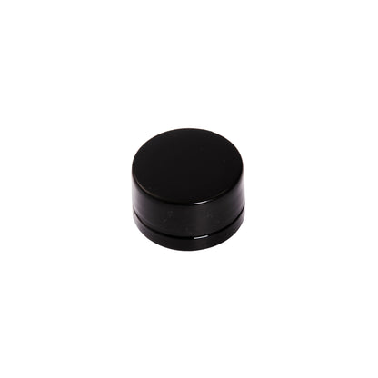 9 ML Black Round Glass Jar Child Resistant Black Lid Per 50 Pcs