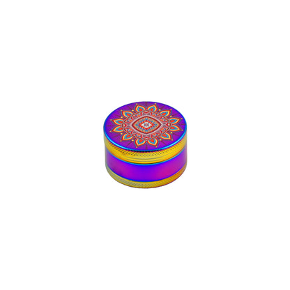 Aluminium Grinders Mandala 3 Parts ( Art.nr.1574) - Zetla