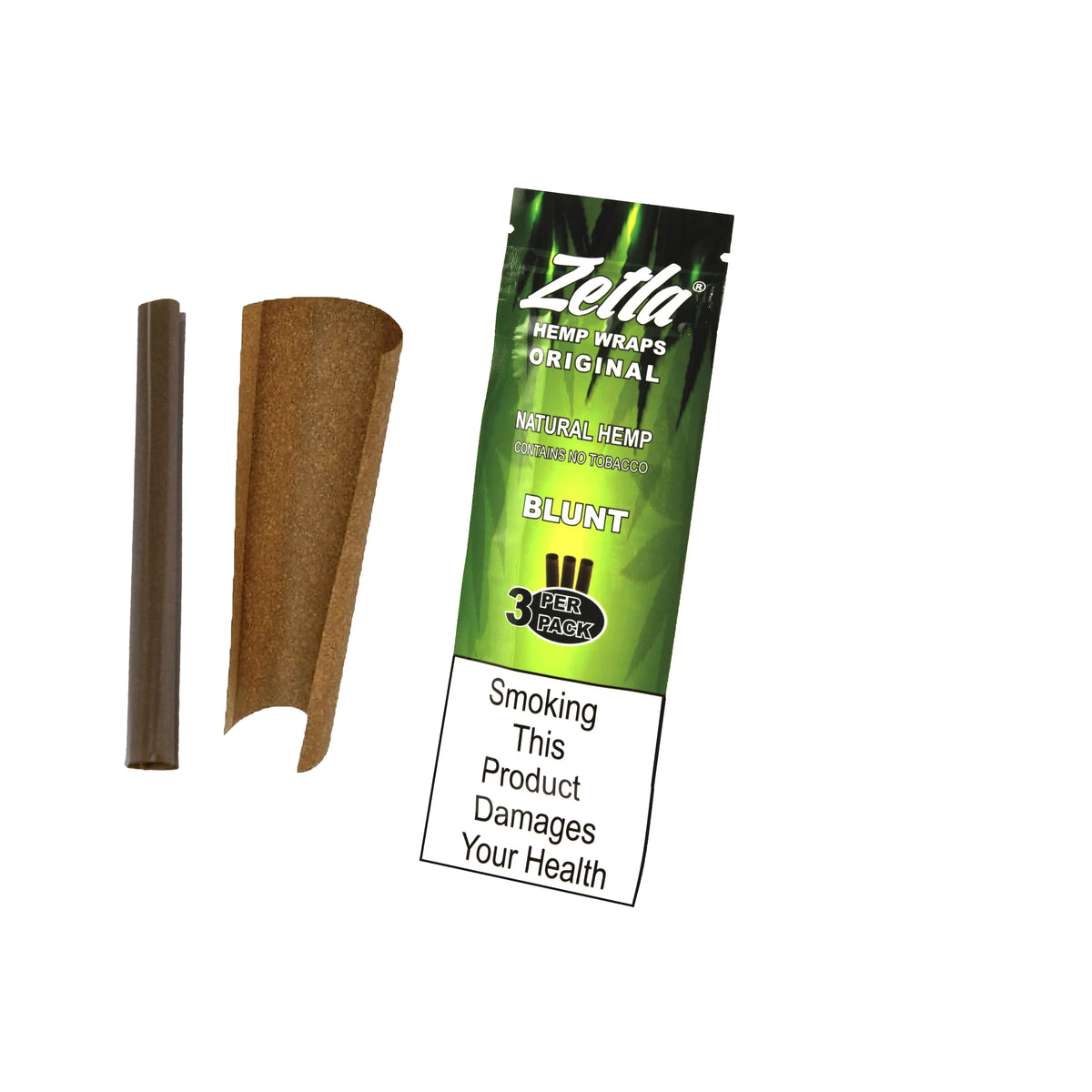 Zetla Hemp Wraps Original ( 1 Packs / 3 Blunt )
