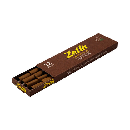 Zetla Pre Rolled Cones Hemp Wraps Brown Natural King Size Deluxe (12 Pcs)