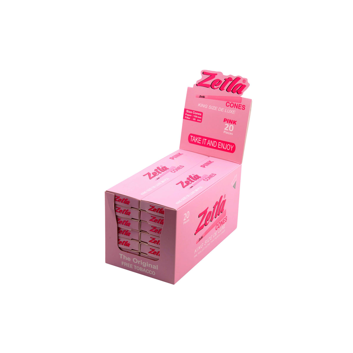 Pre-Rolled Cones Zetla Pink King Size De Luxe (20 Pcs)