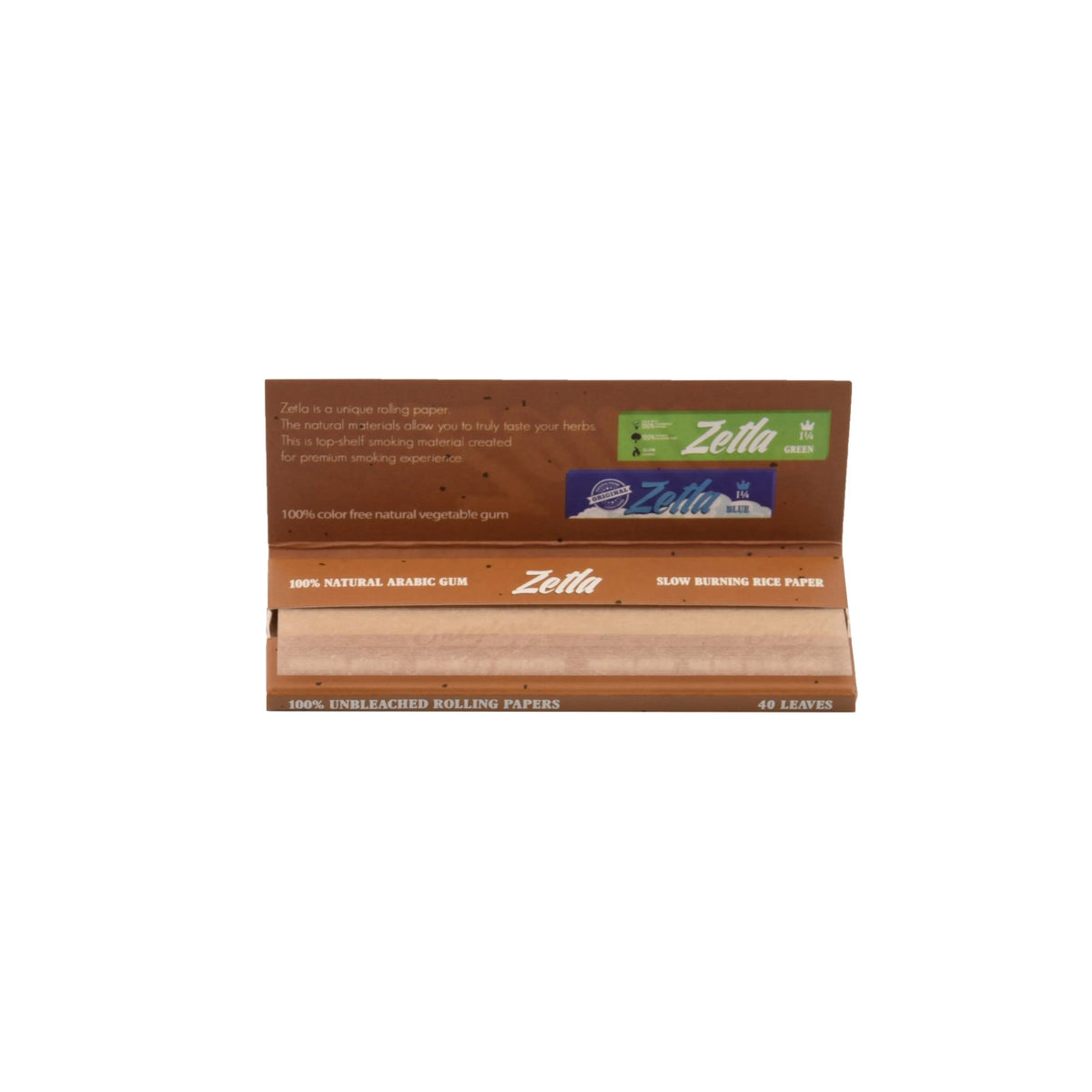 Zetla Rolling Paper Brown 1¼ (50 Packs) - Zetla