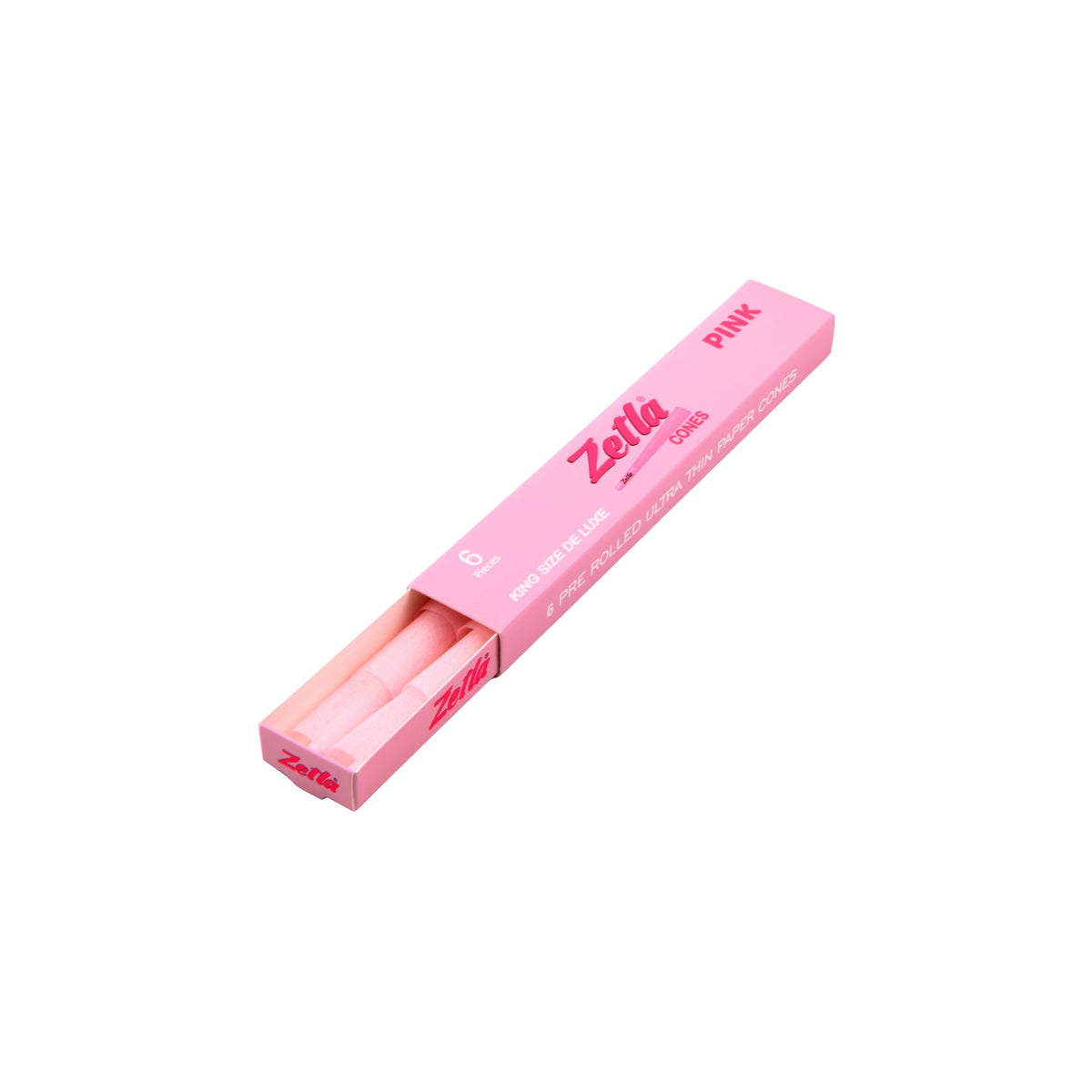Pre-Rolled Cones Zetla Pink King Size De Luxe (6 Pcs)