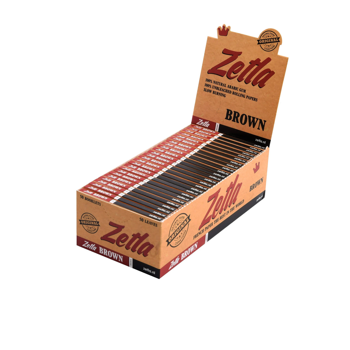 Zetla Zigarettenpapier Braun Klein 50/50 (50 Packungen)