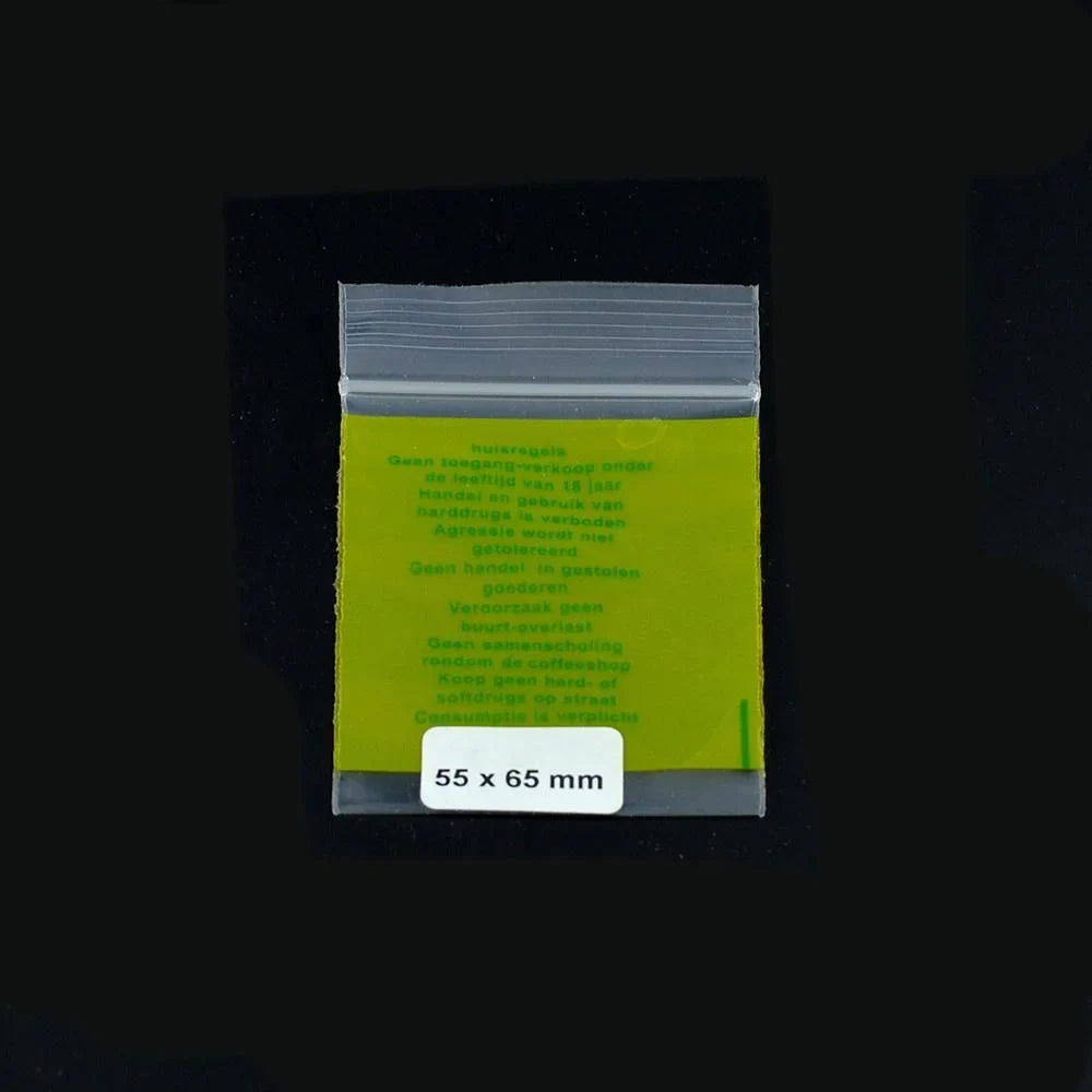 Ziplock Bag 55x65mm House Rules 0,07mm 1000 pcs - Zetla