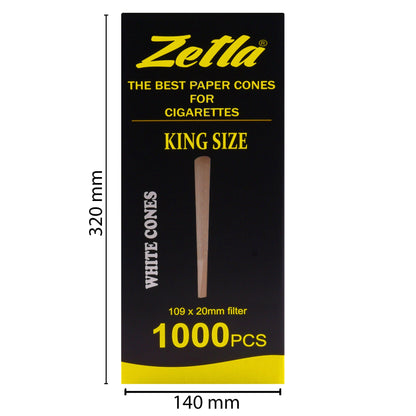 Pre Rolled Cones Zetla King Size (1000 Pcs) - Zetla