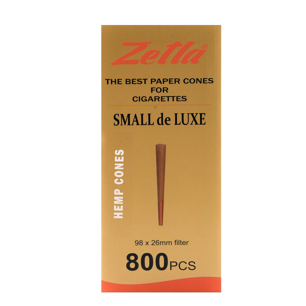 Pre Rolled Cones Zetla Hemp Small De Luxe (800 Pcs) - Zetla