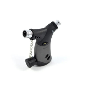 Zetla black mini jet flame torch lighter 10 cm compact for travel frontview 