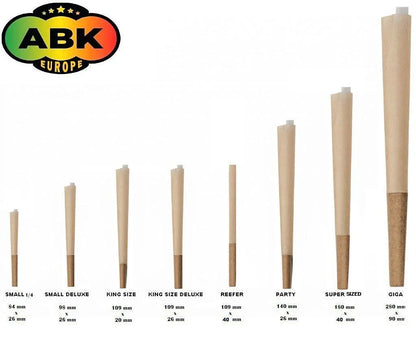 Pre Rolled Cones Zetla Brown King Size (1000 Pcs) - Zetla