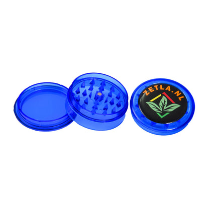 Plastic Grinders With Zetla Logo 3 Parts ( 55mm) Per 1 Pcs - Zetla