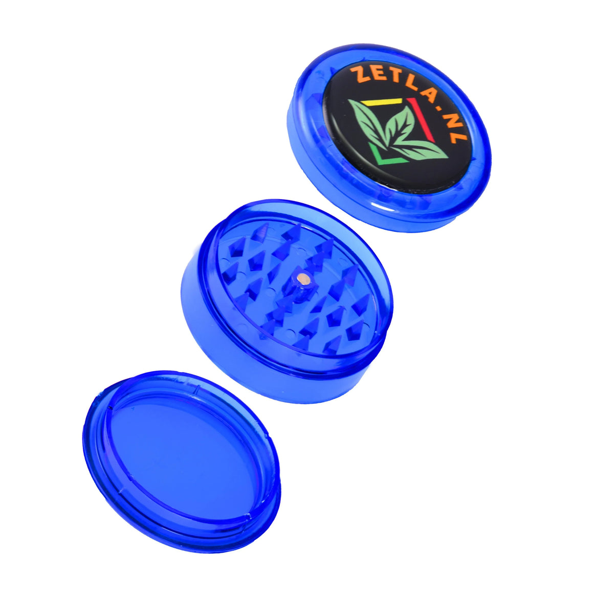 Plastic Grinders With Zetla Logo 3 Parts ( 55mm) Per 1 Pcs - Zetla