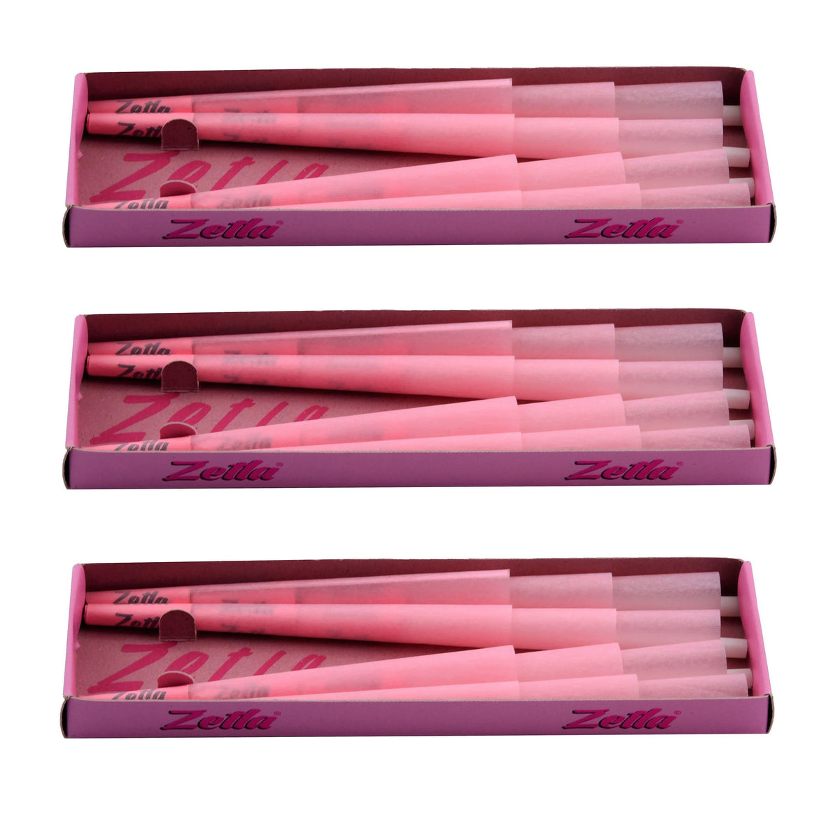 Pre Rolled Cones Zetla Pink King Size Deluxe (12 Pcs) - Zetla