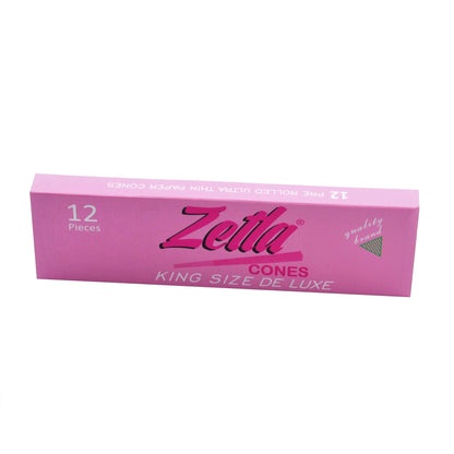 Pre Rolled Cones Zetla Pink King Size Deluxe (12 Pcs) - Zetla