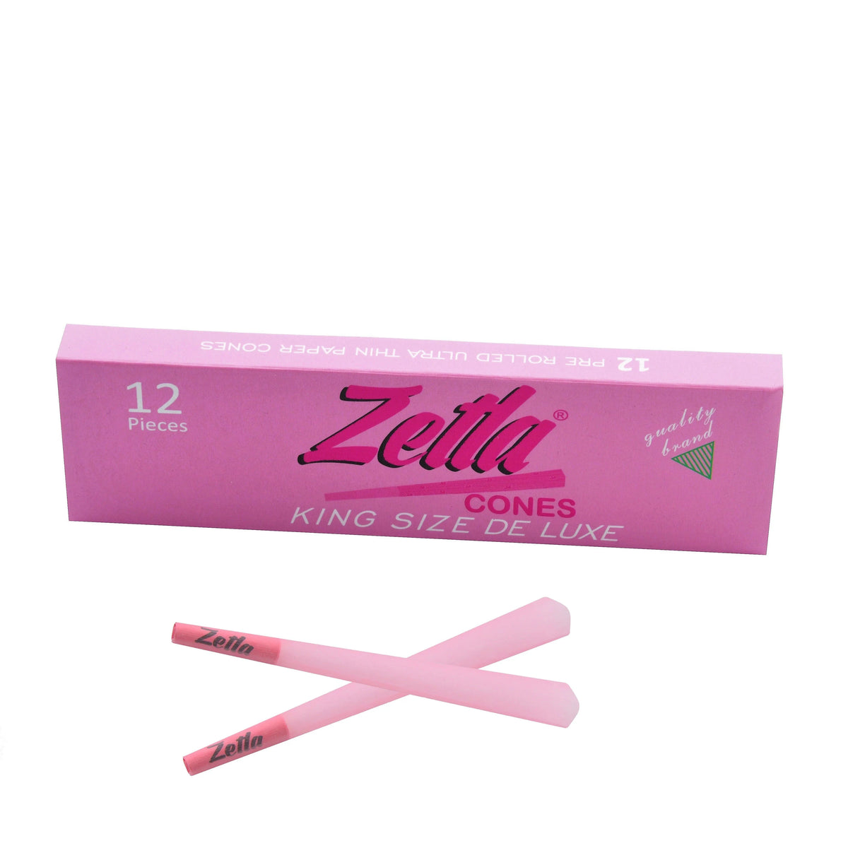 Pre Rolled Cones Zetla Pink King Size Deluxe (12 Pcs) - Zetla